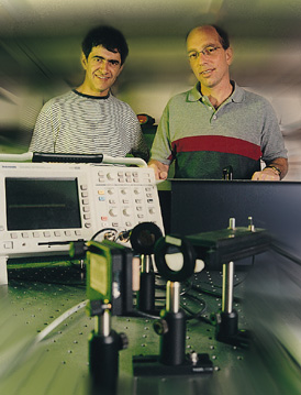 מימין: ד"ר גלעד הרן ופרופ' אמנון הורוויץ'. ליווי חלבוני